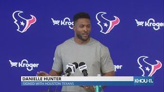 Danielle Hunter, who had been No. 99, says he's changing his number. JJ Watt responded.