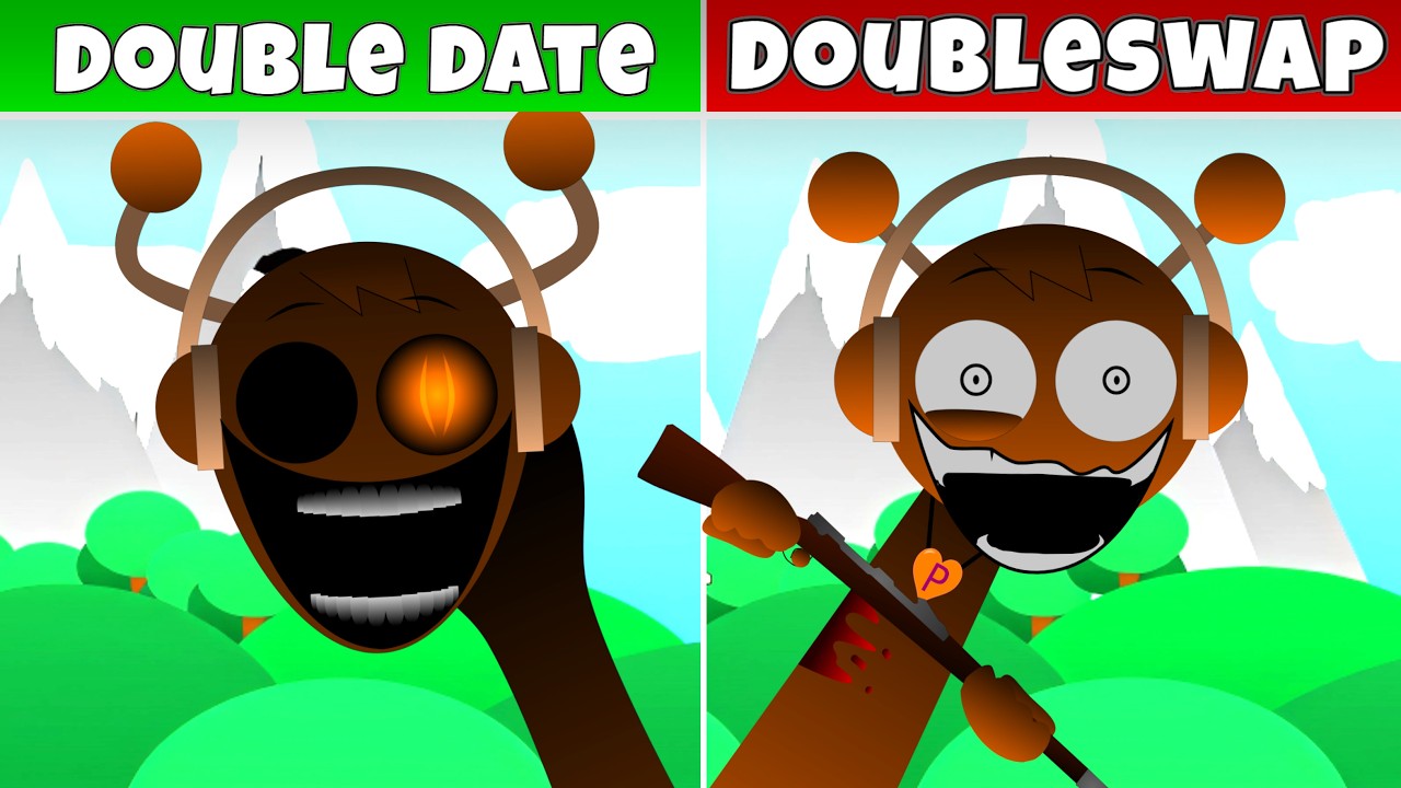Sprunki Double Date x DoubleSwap – Paired Chaos Dance Fan Mod