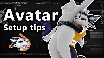 Tips for setting up a VRChat avatar in Blender for renders