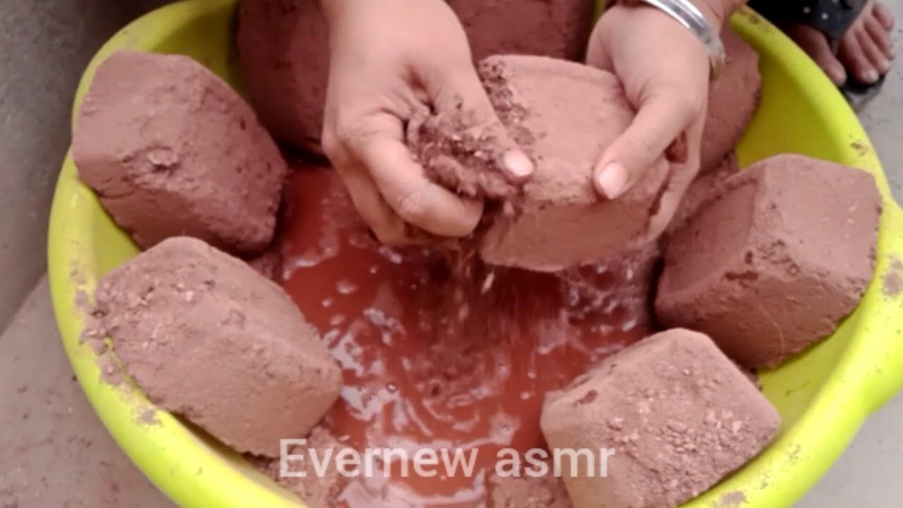 Soft snappy PURE RED DIRT 🤤 Drooling texture 😍 dry, water 🌊 crumbling ...