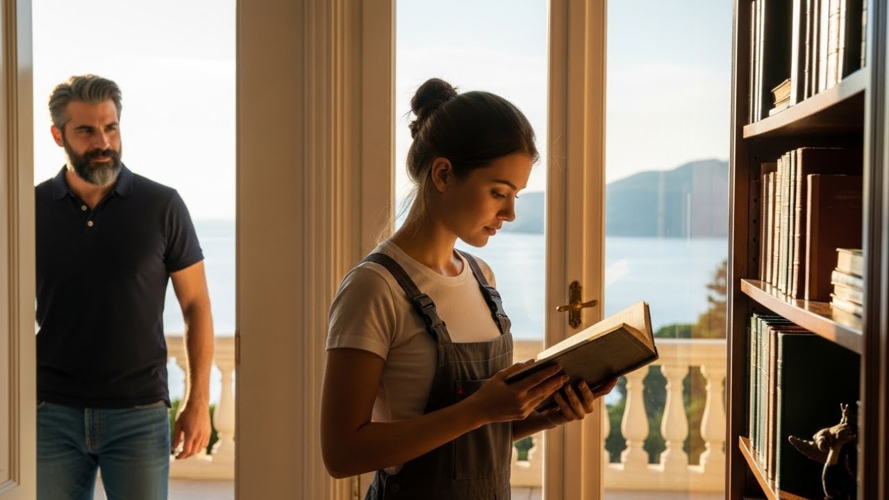 Čistila je vilu u tišini — ne znajući da je milijunaš promatra s divljenjem.