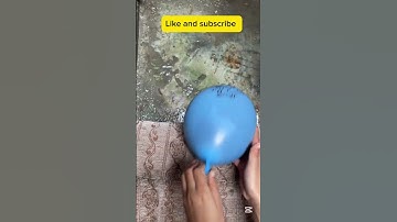 Will a big balloon explode if it rolls down from height #asmr #balloon #shorts #colors