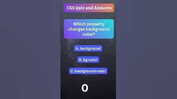 CSS Quiz 17 of 1000 | Cascading Style Sheets Quiz and Answers | Web Development Skills