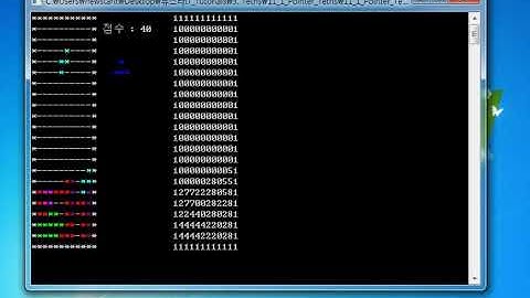 c언어 게임 : 테트리스 기초 09 - 테트리스 c코딩 완성