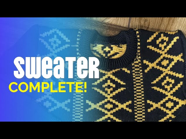 Machine Knit Crewneck Sweater Part 4 Neckband, Assembly and