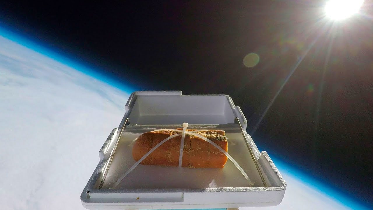 We Sent Garlic Bread To The Edge Of Space, Then Ate It