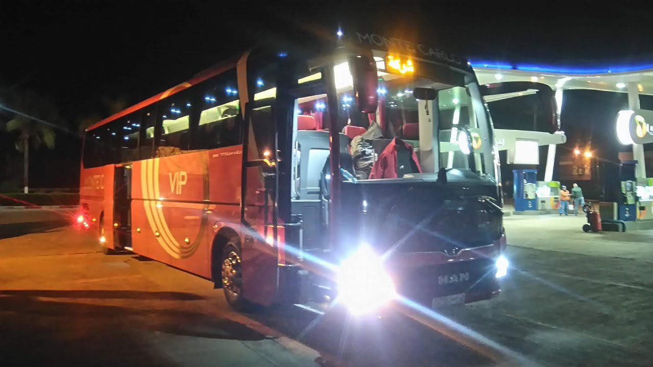 السفر في حافلة monte carlo Vip من مدينة الناظور إلى رباط العاصمة 