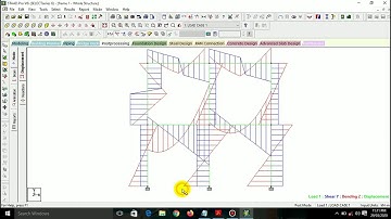 Analysis of 2D frames using STAAD PRO v8i software