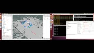ROS Move_base attempt with multiple sensor and big robot, Trial 1.