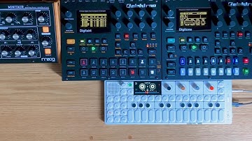 OP-1 field | Digitakt Digitone with Song Mode | Moog Minitaur | Melodic House jam