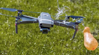 Drone Crash - Dropping Water Balloon To The Drone - Dji Mavic Pro 2