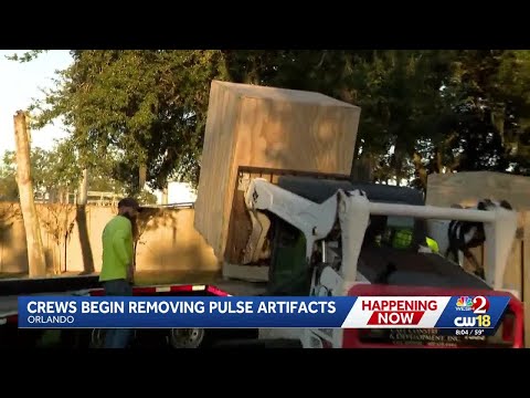 Crews begin removing Pulse nightclub artifacts