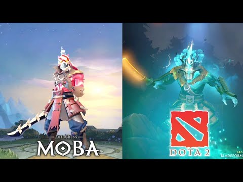 AutoChess Moba vs Dota 2 Heroes Comparison