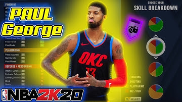 NBA 2K20 BEST LOCKDOWN DEFENDER BUILD🔒PAUL GEORGE SMALL FORWARD BUILD | TWO WAY ARCHETYPE‼️