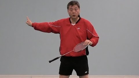 Badminton Footwork Skills-Forehand Clear Step Base To Right Rear Side Jump Step