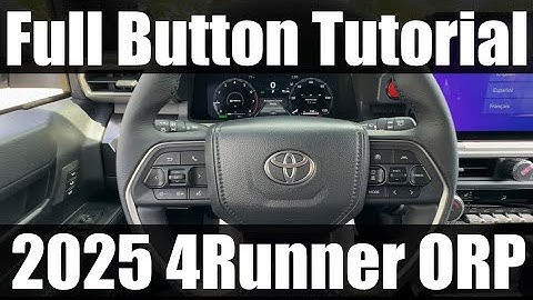 2025 Toyota 4Runner TRD Off-Road Premium - FULL Button Tutorial 