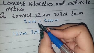 How to convert 12 Kilometers 709 Meters in to Meters