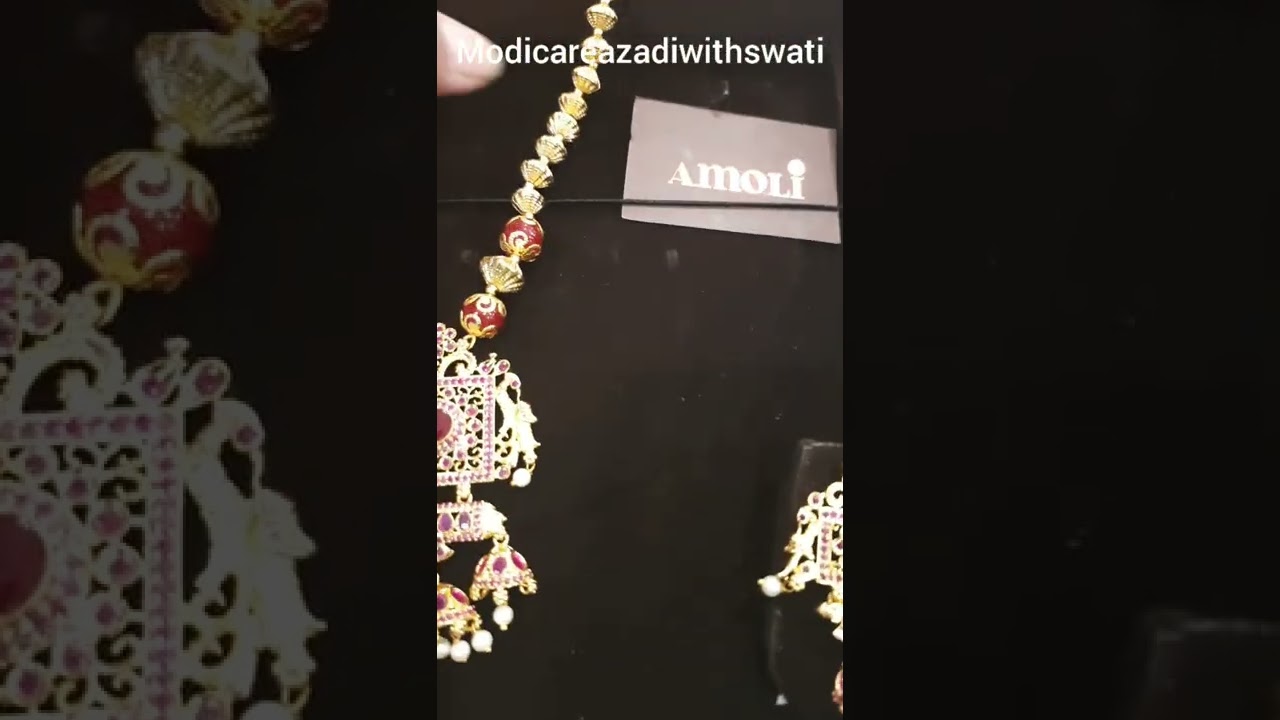 Amoli 18 Carat Gold Plated Hand Crafted Jewellery 