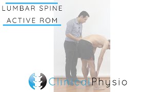 Lumbar Spine Active Range of Motion / Movement | Clinical Physio
