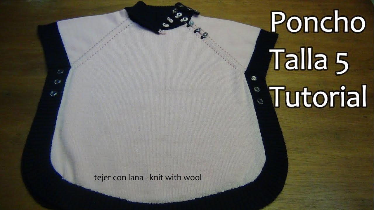 Como tejer Poncho a máquina Tutorial