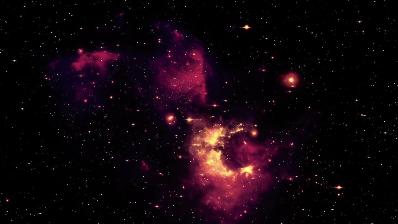 4K Red Space Stars Looping Backgrounds for Projector