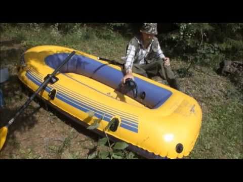 Надувная лодка Challenger-2 - подготовка и демонстрация в действии