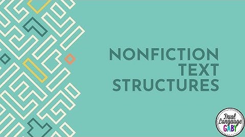 Nonfiction Text Structures