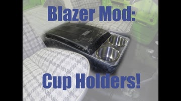 Cupholder mod for K5 Blazer center console