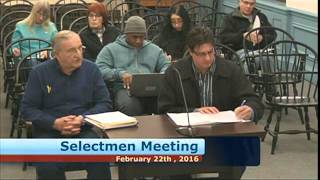 02-22-16 Selectmen Meeting