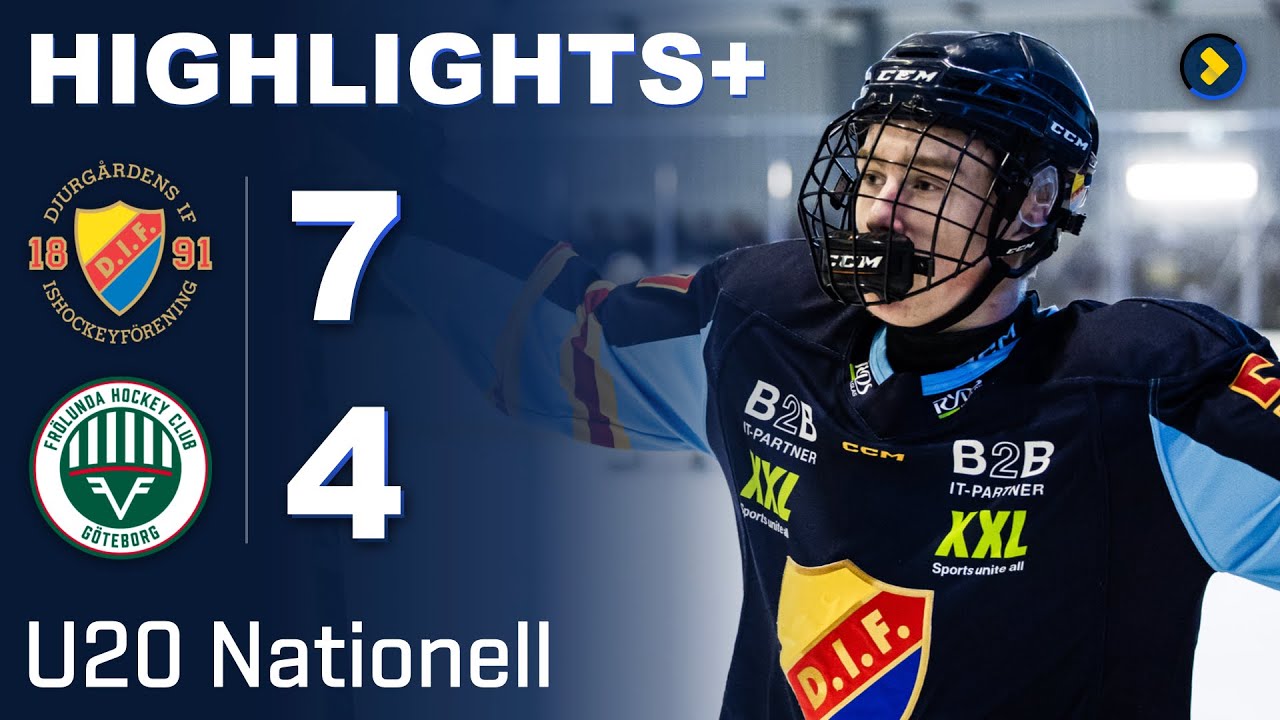 U20 HIGHLIGHTS+ 🔥 BJÖRCK, NORDMARK, RÖRTH | DJURGÅRDEN - FRÖLUNDA 7-4 ...