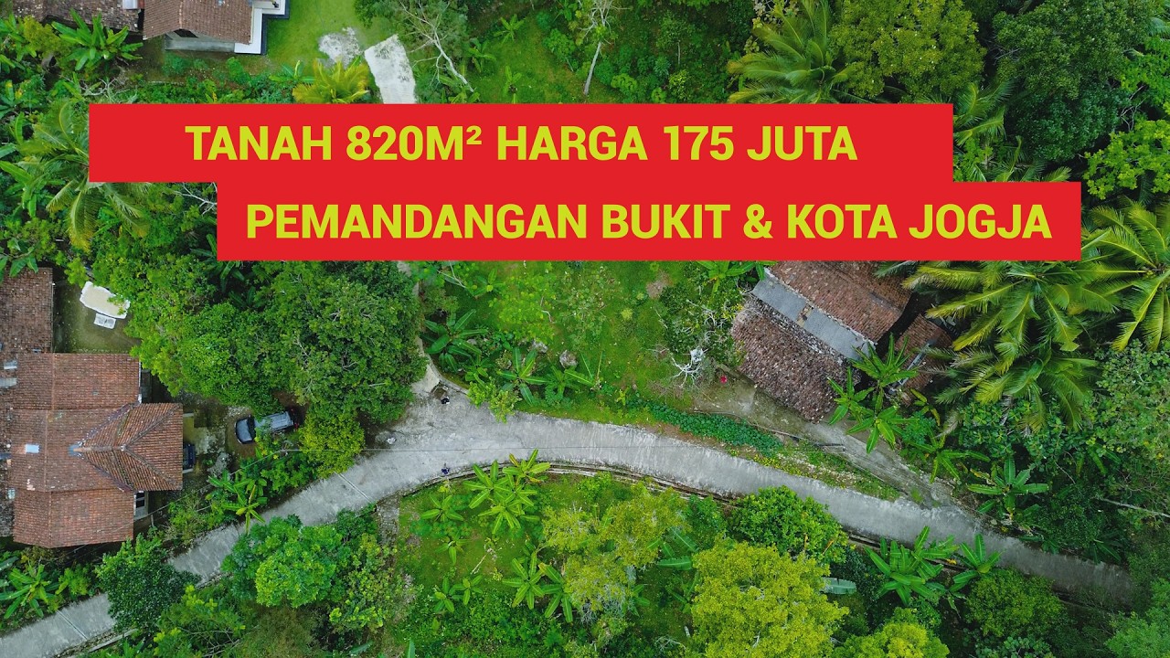 (SOLD) Tanah 820m² Harga 175 Juta! Murah View Kota Jogja, Dekat Kebun Teh Nglinggo & Tumpeng Menoreh