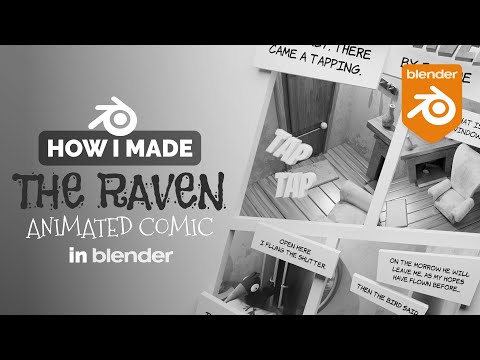 Animated Comic Strip With Ray Portals In Blender | Polygon Runway