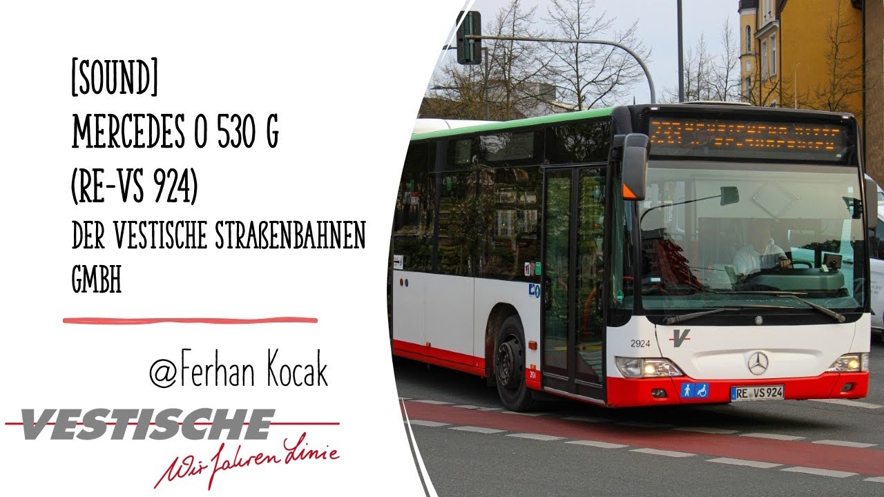 [Sound] Mercedes O 530 G (RE-VS 924) der Vestische Straßenbahnen GmbH, Herten