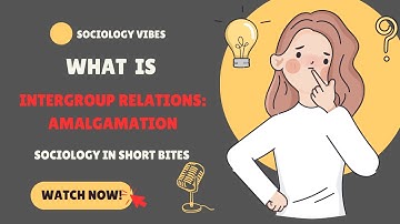 Amalgamation: What are Patterns of Intergroup Relations?| Intro to Sociology | Race & Ethnicity |
