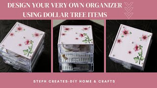 Design Your Very Own Stackable Organizer Using Dollar Tree Items