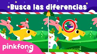 Tiburón Bebé en Navidad | 🔎 ¡Encuentra las diferencias! | Pinkfong Canciones Infantiles screenshot 1