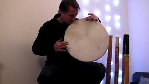 Lap style frame drum attempt.