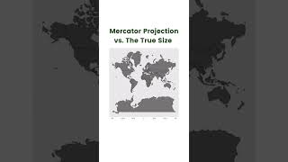 What Countries Look Like In The Mercator Projection vs What The True Size Of These Countries Are