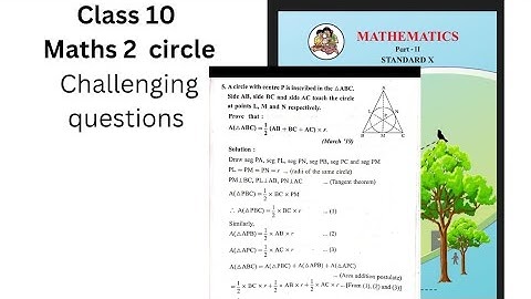 A circle with centre P is inscribed in the ∆ ABC. Prove that: A(∆ABC)=1/2× (AB+BC+AC) × r 