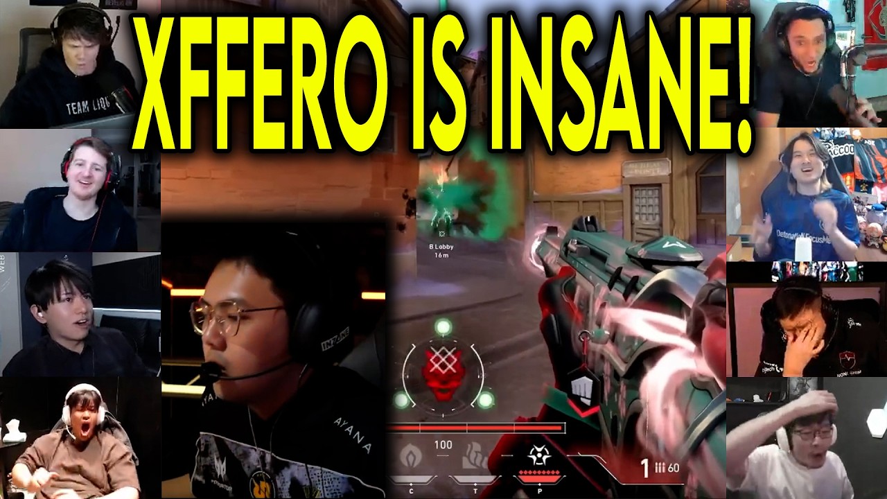 Valorant Streamers Reacts To RRQ xffero Insane 1v3 CLUTCH Against NS In VCT