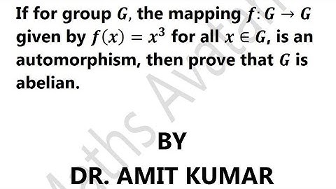 If f(x)=x^3 is an automorphism of a group G, then G is abelian.