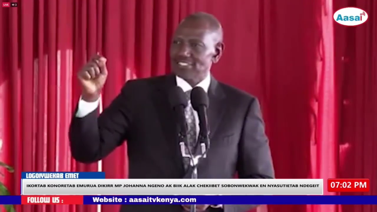 President William Ruto lead Funeral Service for Johanna Ngeno and five other Chopper crash victims.