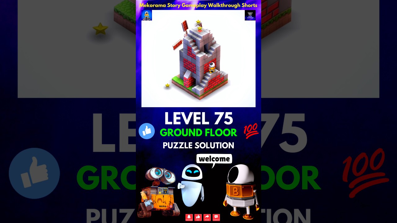 Mekorama Level 75 - Ground Floor Gameplay Walkthrough 3D 
