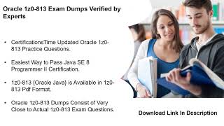 1z0-813 dumps 2021 | CertificationsTime Net Worth