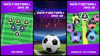 Kick Football-2048 3D Mobile Game | Gameplay Android & Apk screenshot 1