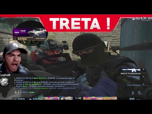 WAVE IGL sendo AMEAÇADO AO VIVO durante uma partida de CS:GO (Ele