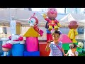 Learn colors with Anpanman Museum Yokohama アンパンマンミュージアム横浜 おでかけ 子供のための色の歌 童謡