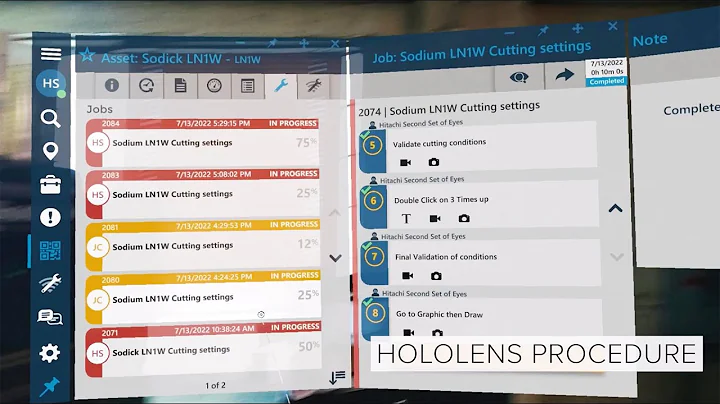 Augmented Reality Work Instructions with HoloLens