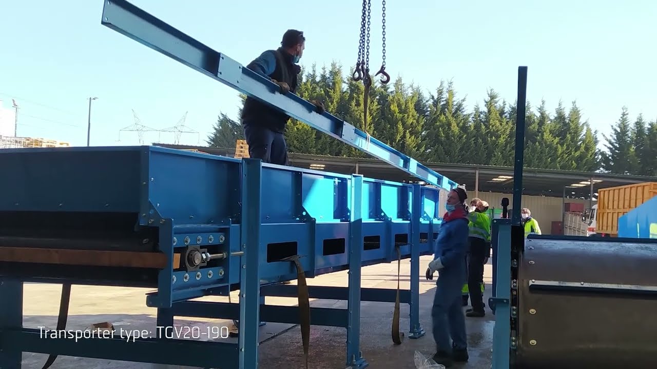 Anis Chain Belt Conveyor install in Spain