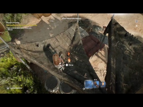 gaming logo AC origins maxed lvl Pt47 help rahotep the boy in desert